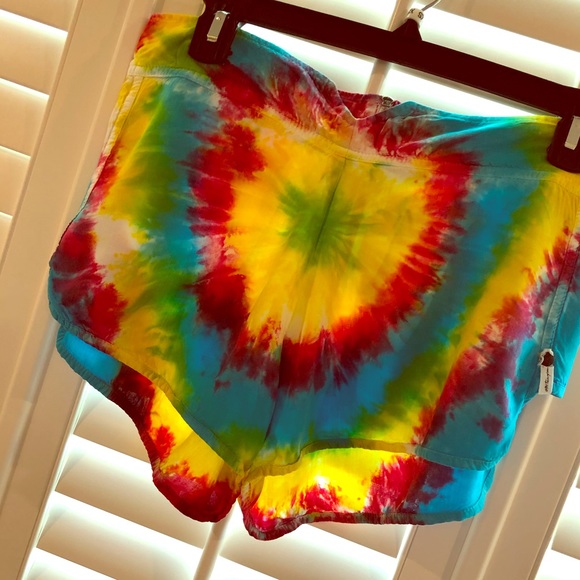 One Teaspoon Pants - One Teaspoon Tie Dye Festival shorts